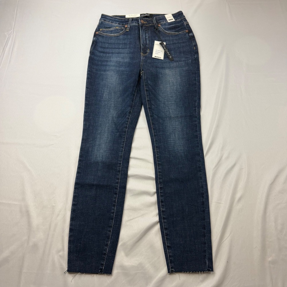 Judy Blue Skinny Jeans Womens 9/29 Dark Blue Tummy Control High Waist JB88527